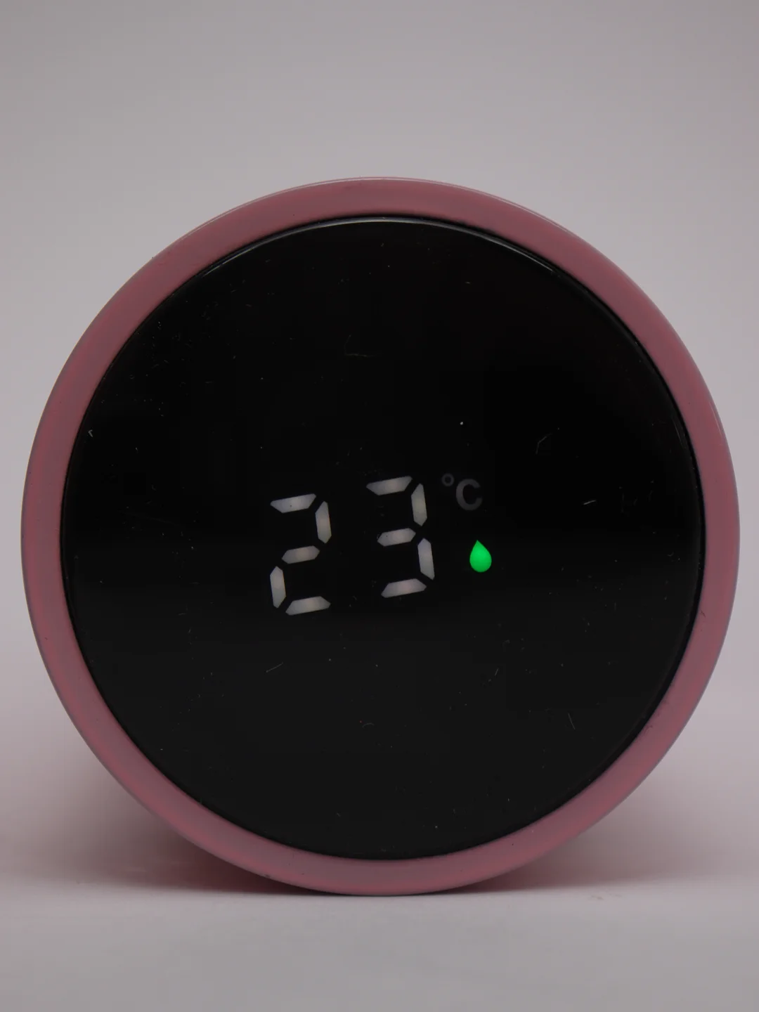 Розовый термос с датчиком температуры, термометром, с LCD-дисплеем, 0,5 л