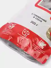 Влажный корм Наша Марка для взрослых собак всех пород, с говядиной, в соусе, 300г