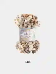 Фуксия пряжа Alize Puffy fine Color Пуффи Файн Колор петельки