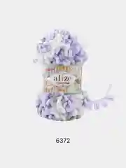 Ледяной пряжа Alize Puffy fine Color Пуффи Файн Колор петельки