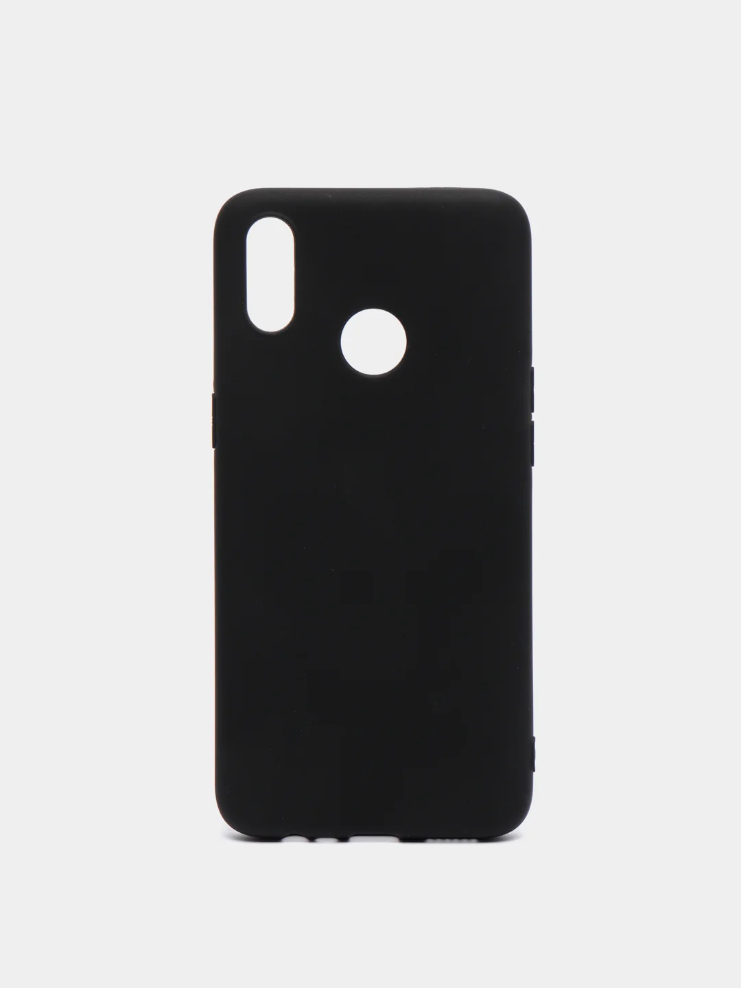 Силиконовый черный матовый чехол для Realme 3 / C3 / 7 / 7i / 6 PRO / C15 / C21