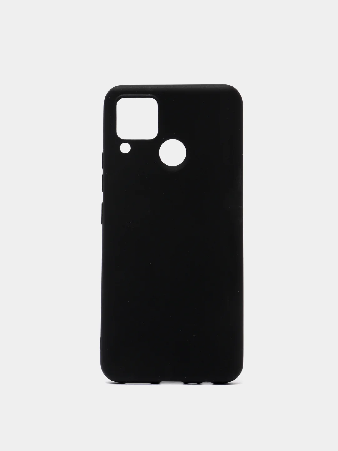 Силиконовый черный матовый чехол для Realme 3 / C3 / 7 / 7i / 6 PRO / C15 / C21