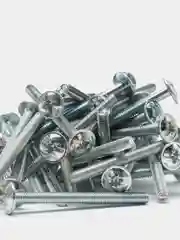 Винт, мебельный, с прессшайбой, DIN 967, оцинкованный, 4x45мм, 50шт