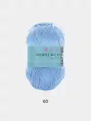 Небесно-голубой пряжа Пехорка Жемчужная 50% Хлопок 50% Вискоза 100г 425м