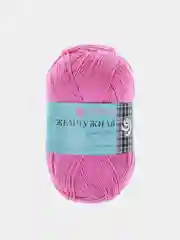Фуксия пряжа Пехорка Жемчужная 50% Хлопок 50% Вискоза 100г 425м
