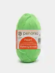 Лайм пряжа Пехорка Жемчужная 50% Хлопок 50% Вискоза 100г 425м