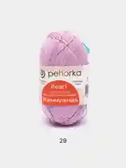 Сиреневый пряжа Пехорка Жемчужная 50% Хлопок 50% Вискоза 100г 425м