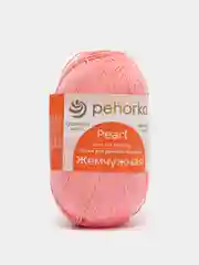 Коралловый меланж пряжа Пехорка Жемчужная 50% Хлопок 50% Вискоза 100г 425м