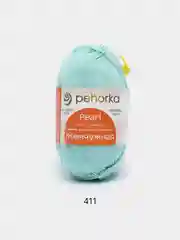 Мятный пряжа Пехорка Жемчужная 50% Хлопок 50% Вискоза 100г 425м
