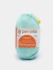 Мятный пряжа Пехорка Жемчужная 50% Хлопок 50% Вискоза 100г 425м