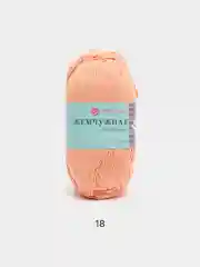 Пастельно-коралловый пряжа Пехорка Жемчужная 50% Хлопок 50% Вискоза 100г 425м