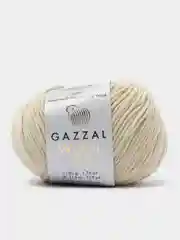 Бежевый пряжа Gazzal Wool 115, мериносовая шерсть, 50г/115м