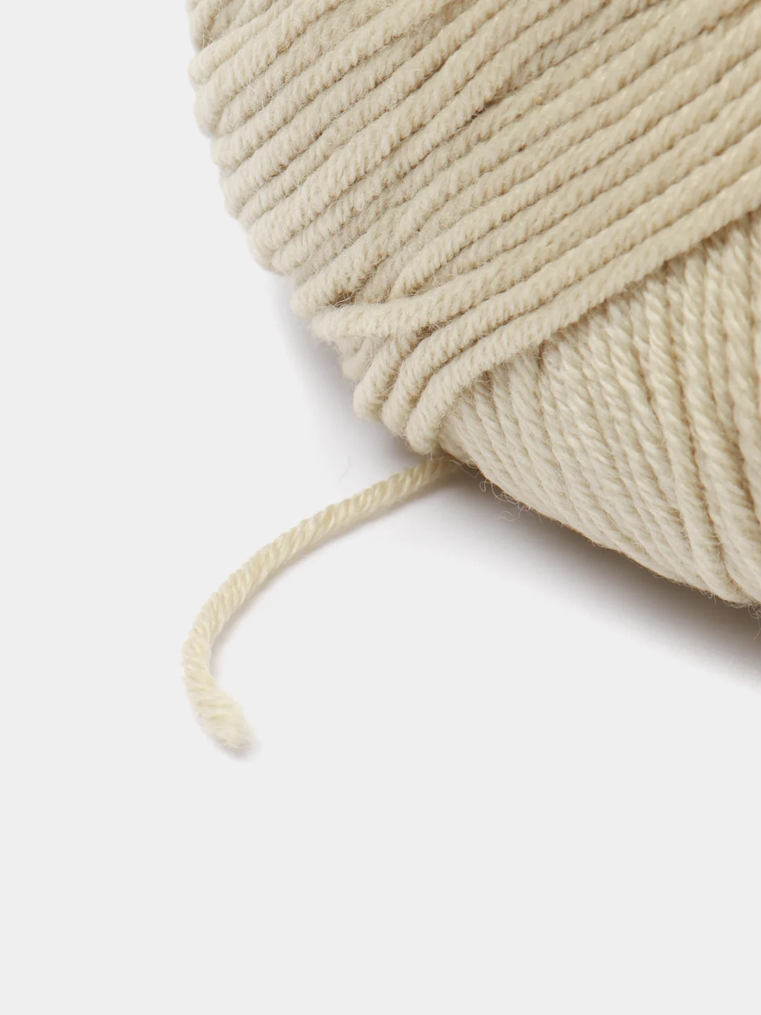 Бежевый пряжа Gazzal Wool 115, мериносовая шерсть, 50г/115м