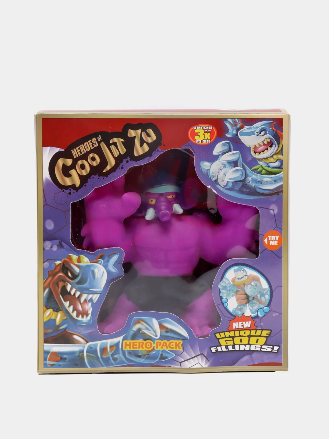 Фиолетовый тянущаяся фигурка Гуджитсу GooJitZu