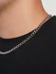Серебряный цепочка на шею мужская из нержавеющей стали