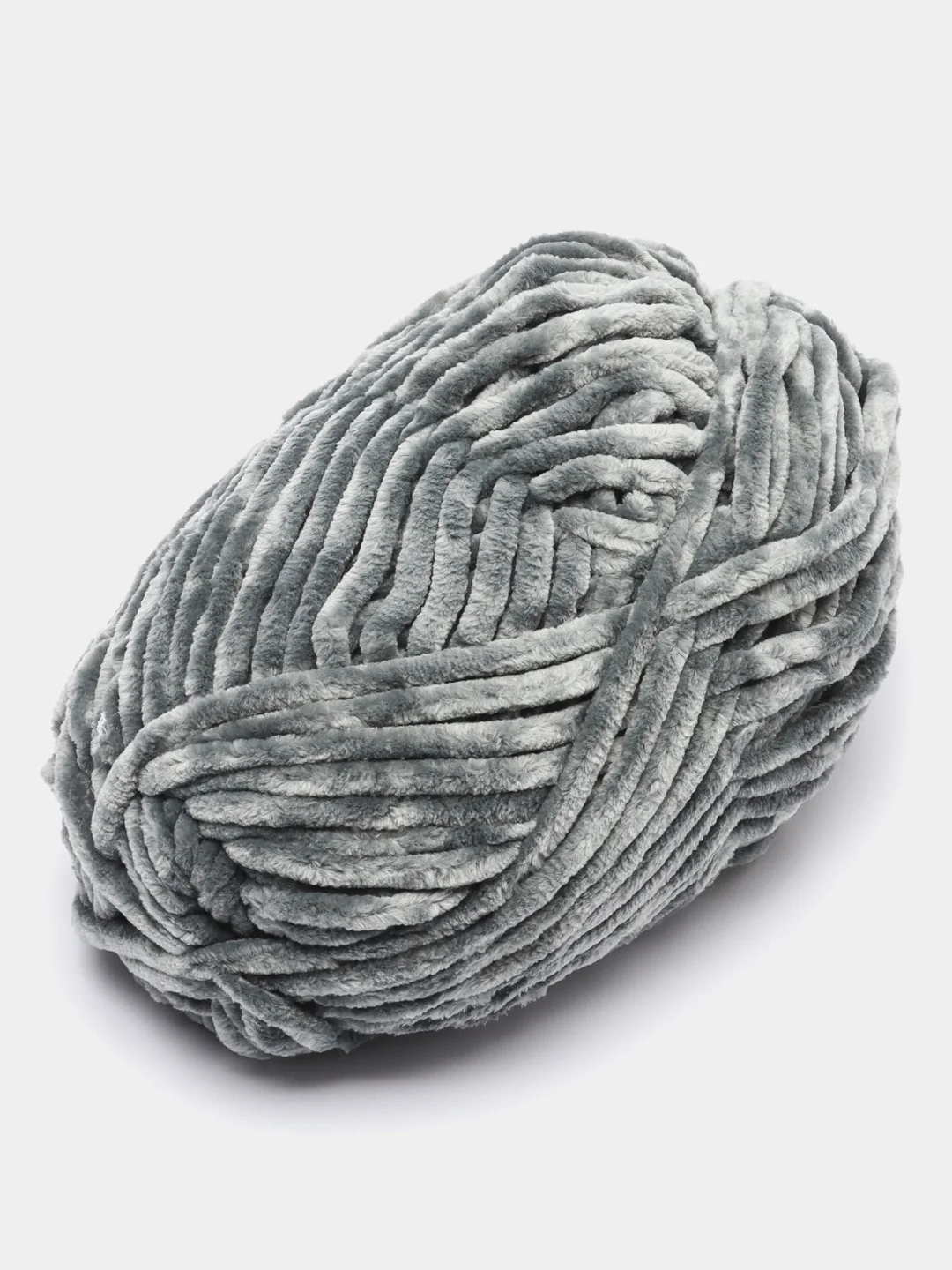 Серый пряжа плюшевая YarnArt Chenille