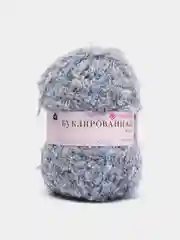 Синий меланж пряжа Пехорка Буклированная 30% мохер, 20% шерсть, 50% акрил, 200г 220м