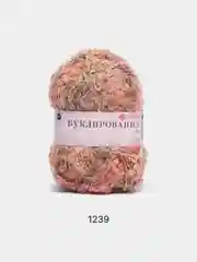 Карамельный пряжа Пехорка Буклированная 30% мохер, 20% шерсть, 50% акрил, 200г 220м