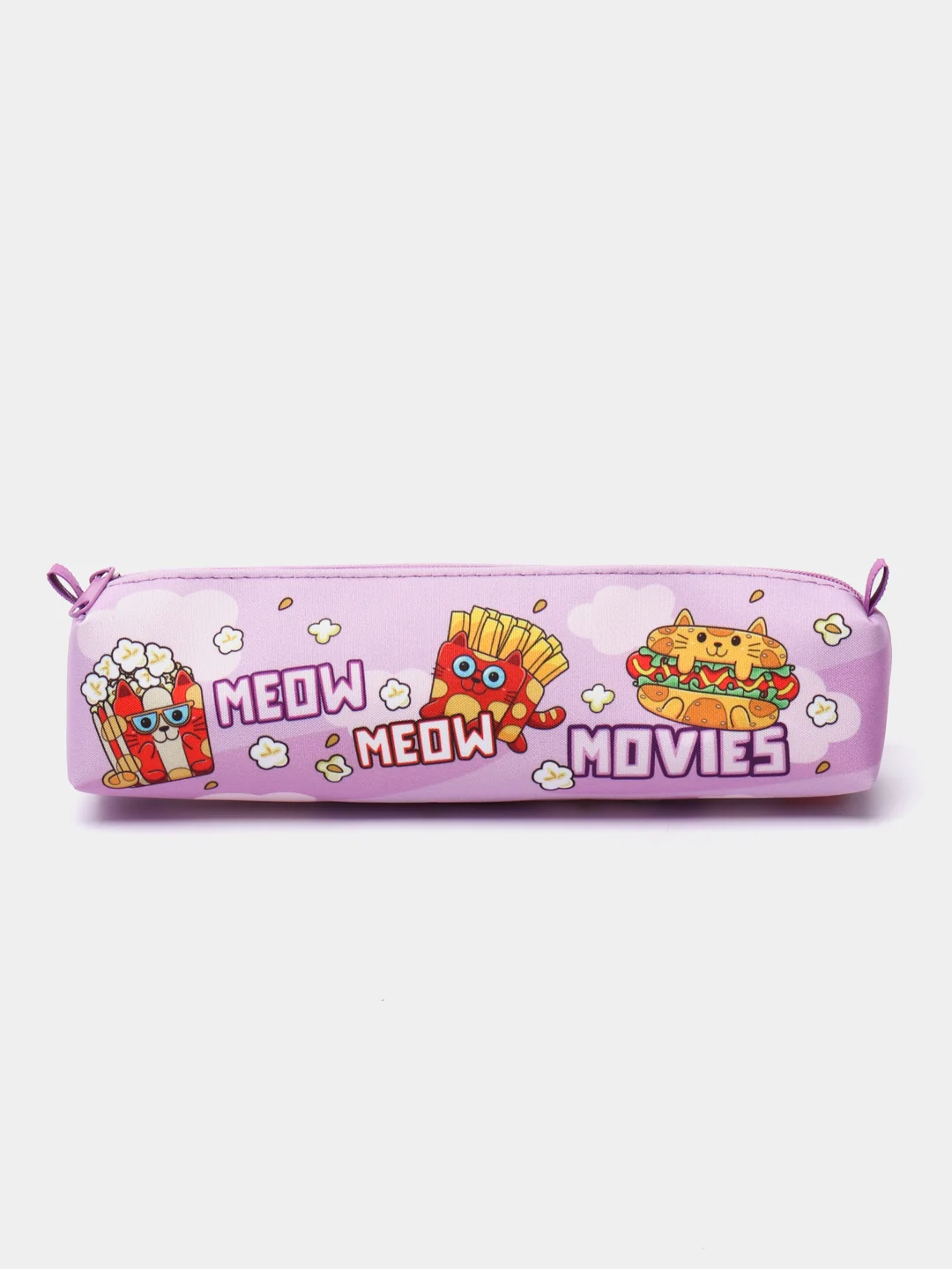 Пенал на молнии мягкий Cats-Fast food школьный, 210 х 45 х 45 мм