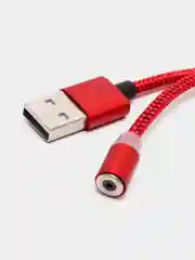 Красный на выбор кабель, магнитный коннектор, micro USB, type C, Apple lightning