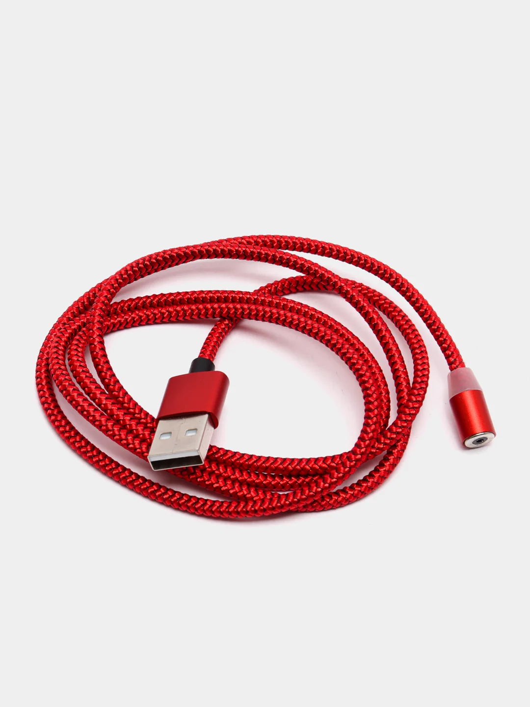 Красный на выбор кабель, магнитный коннектор, micro USB, type C, Apple lightning