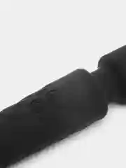 Черный вибратор с гибкой головкой