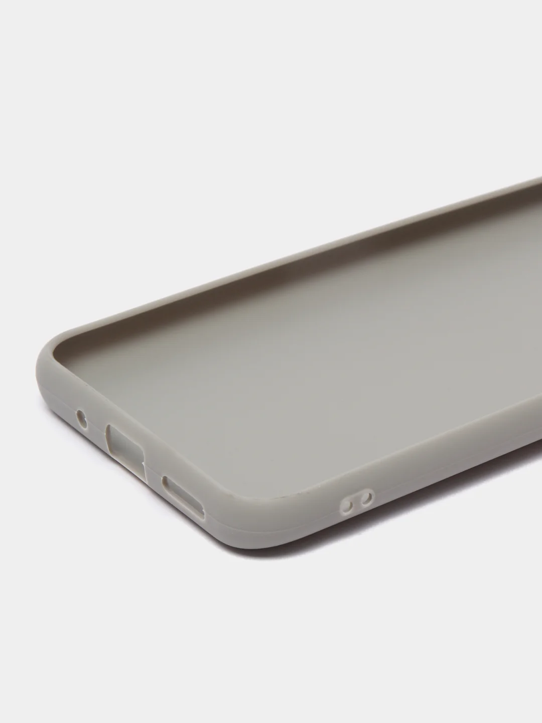 Серебряный чехол для Xiaomi Redmi 9A (Сяоми Редми 9А) силиконовый, матовый, цветной