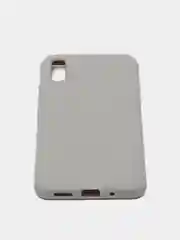 Серебряный чехол для Xiaomi Redmi 9A (Сяоми Редми 9А) силиконовый, матовый, цветной