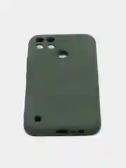 Тёмно-зелёный чехол силиконовый для Realme C21Y, Realme C25Y Реалми С21У / С25У Silicone Cover