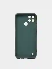 Тёмно-зелёный чехол силиконовый для Realme C21Y, Realme C25Y Реалми С21У / С25У Silicone Cover