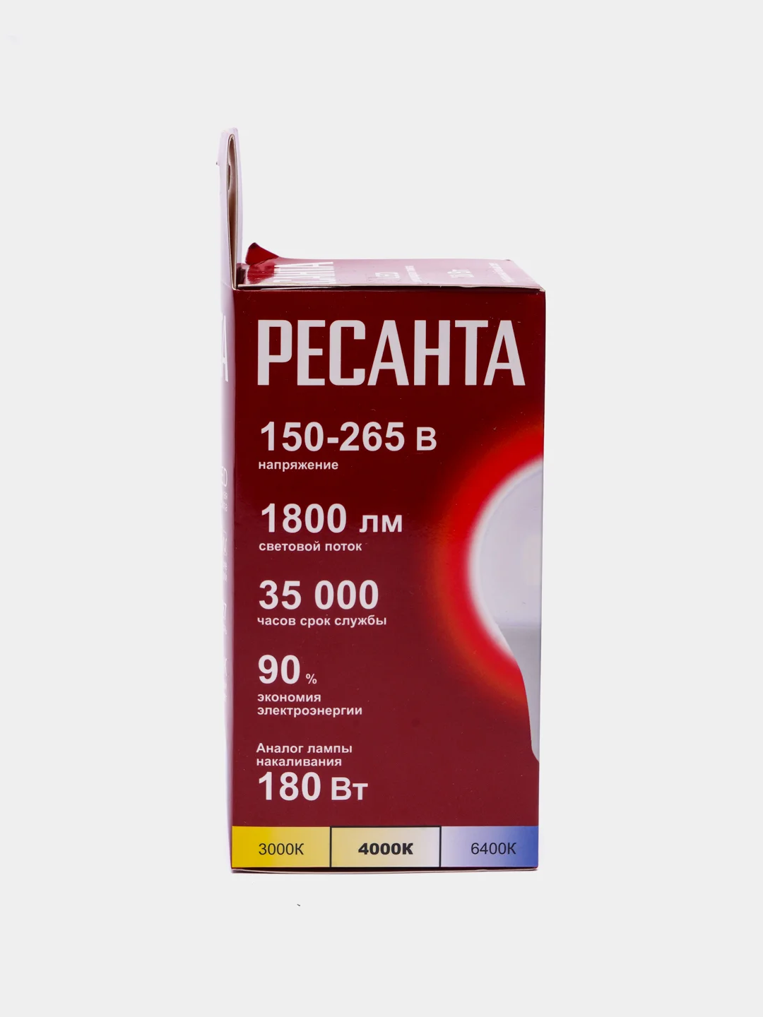 Лампа светодиодная Ресанта Е27, 20Вт, нейтральный белый свет