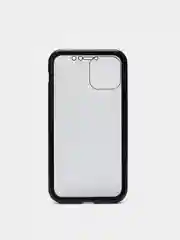 Черный магнитный металический чехол для iPhone 11 XR X XSMax XS Pro