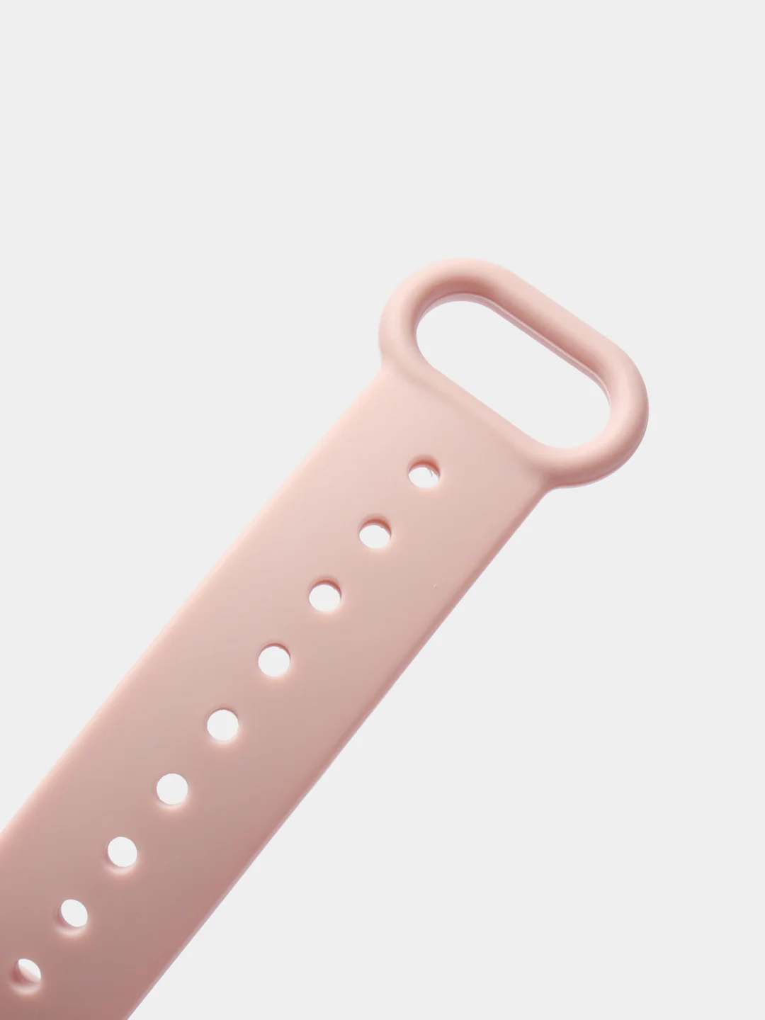 Пудровый силиконовый ремешок Xiaomi Mi Band 3, Mi Band 4 (Сяоми Ми Бэнд 3, Ми Бэнд 4)