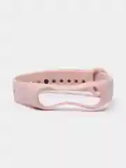 Пудровый силиконовый ремешок Xiaomi Mi Band 3, Mi Band 4 (Сяоми Ми Бэнд 3, Ми Бэнд 4)