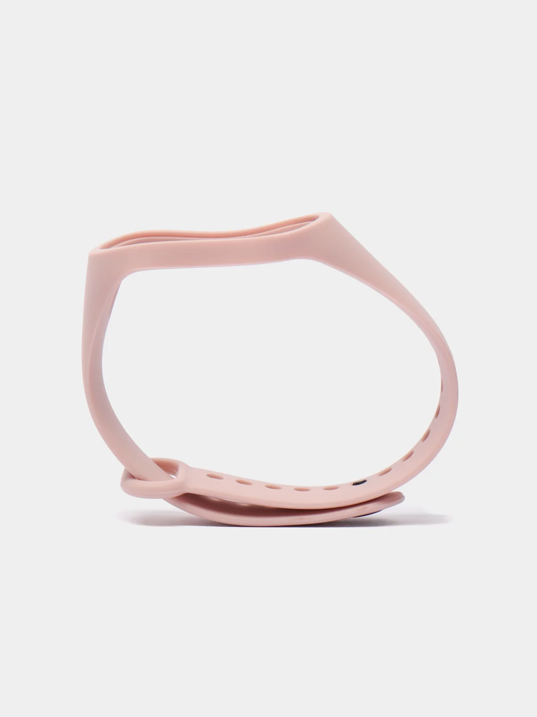 Пудровый силиконовый ремешок Xiaomi Mi Band 3, Mi Band 4 (Сяоми Ми Бэнд 3, Ми Бэнд 4)