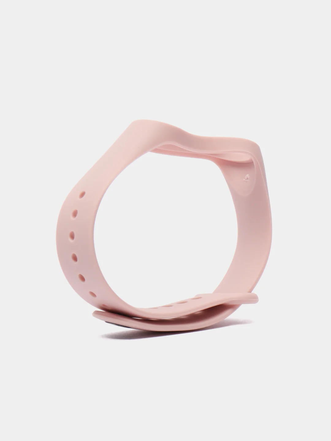 Пудровый силиконовый ремешок Xiaomi Mi Band 3, Mi Band 4 (Сяоми Ми Бэнд 3, Ми Бэнд 4)