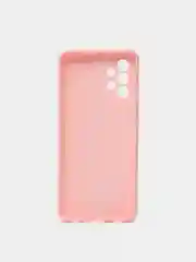 Розовый чехол Samsung A12 / M12 / A22 / M32 / M22 / A32 силиконовый с защитой камеры