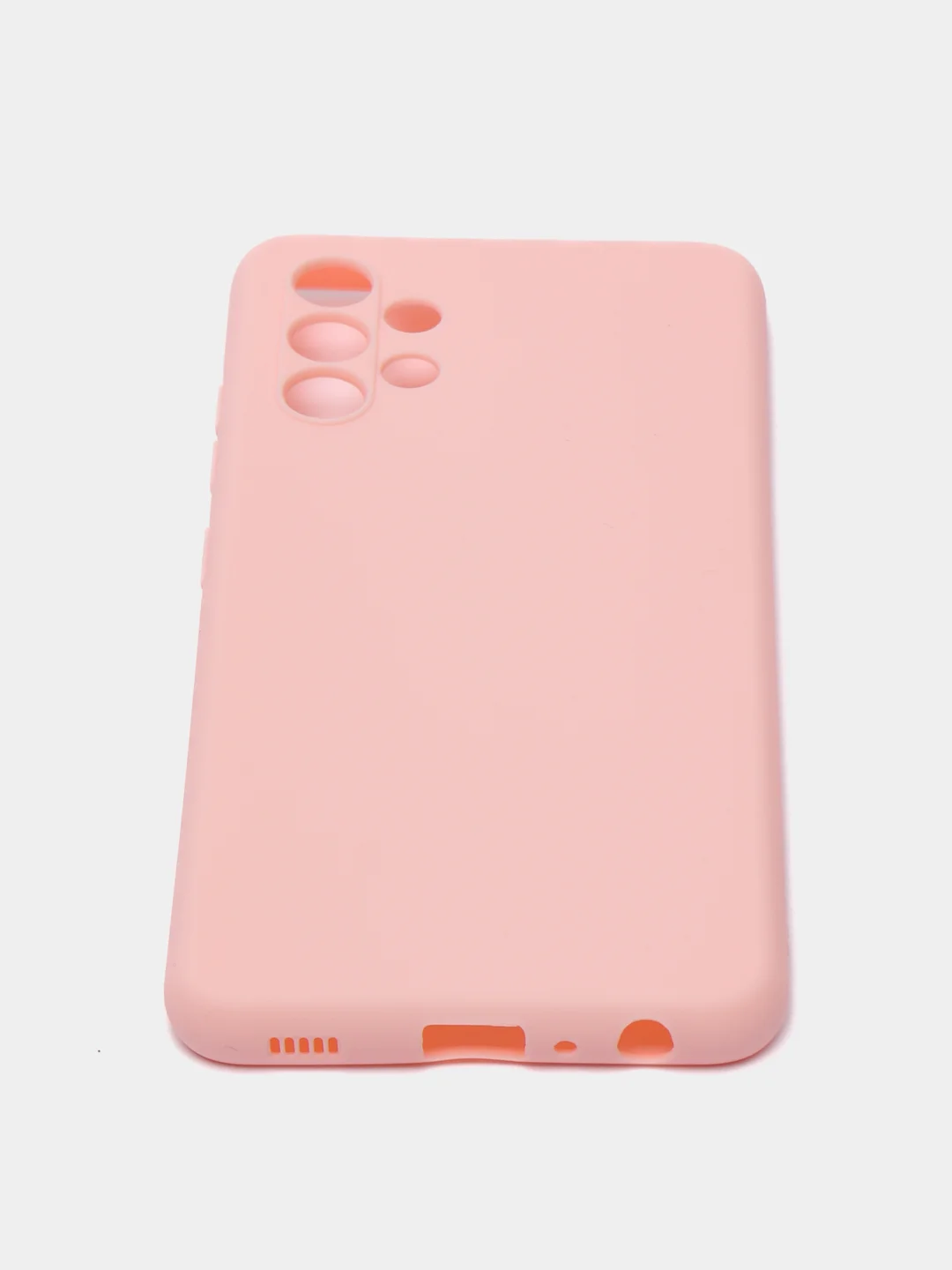 Розовый чехол Samsung A12 / M12 / A22 / M32 / M22 / A32 силиконовый с защитой камеры