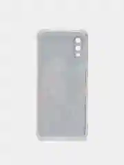 Тёмно-серый чехол Samsung Galaxy A02, Самсунг Галакси А02 силиконовый, с рисунком