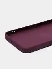 Тёмно-бордовый чехол для iPhone XR, силиконовый, со стеклянной панелью