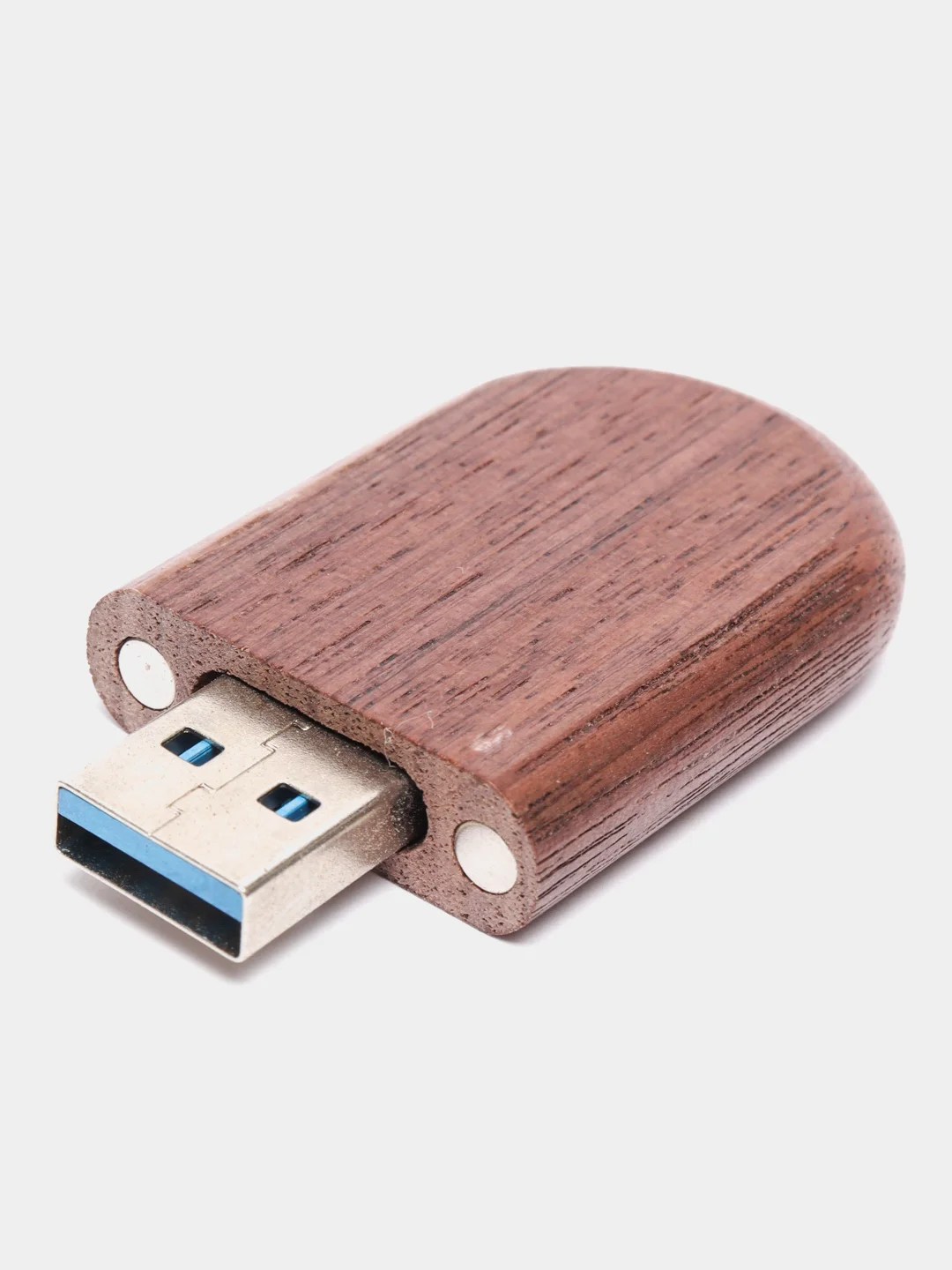 Коричневый деревянная USB-флешка в подарочной шкатулке 64 Гб 3.0