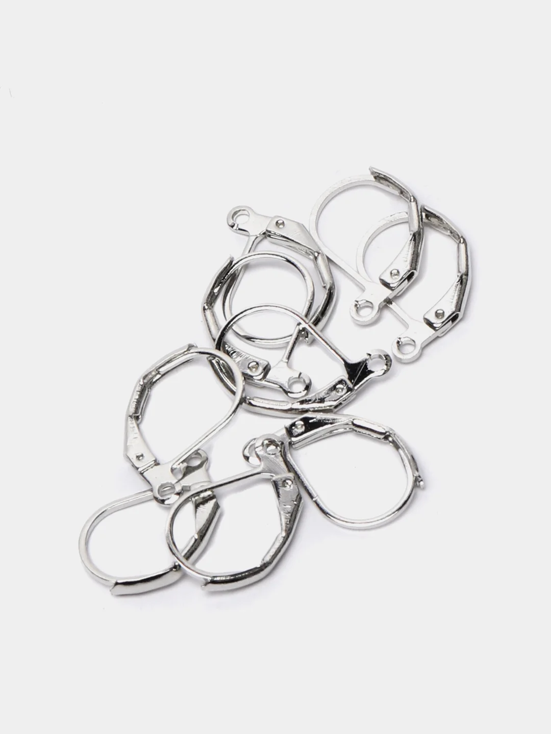 Серебряный основа серьги - швензы, 10 штук
