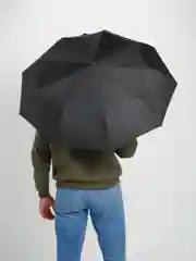 Черный автоматический зонт