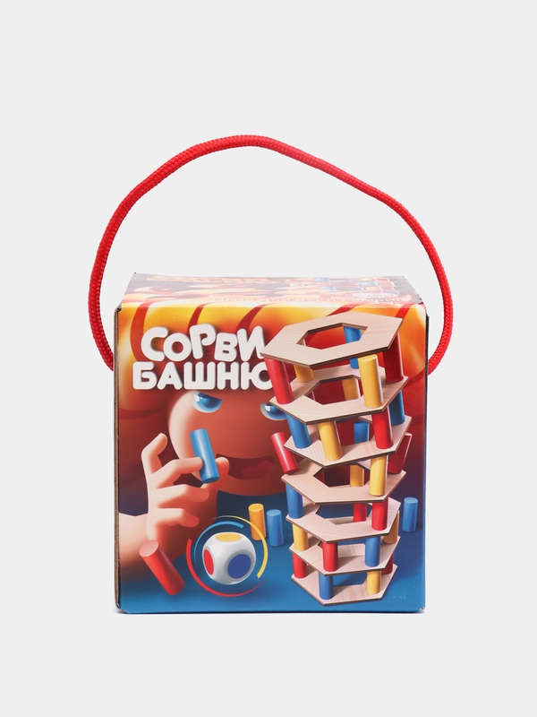 Игра для детей Сорви башню (цветная)/ Падающая башня
