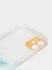 Желтый чехол Silicone Case для iPhone 13,12,11,XS,X,Pro,Max силиконовый (айфон) с акварельным рис
