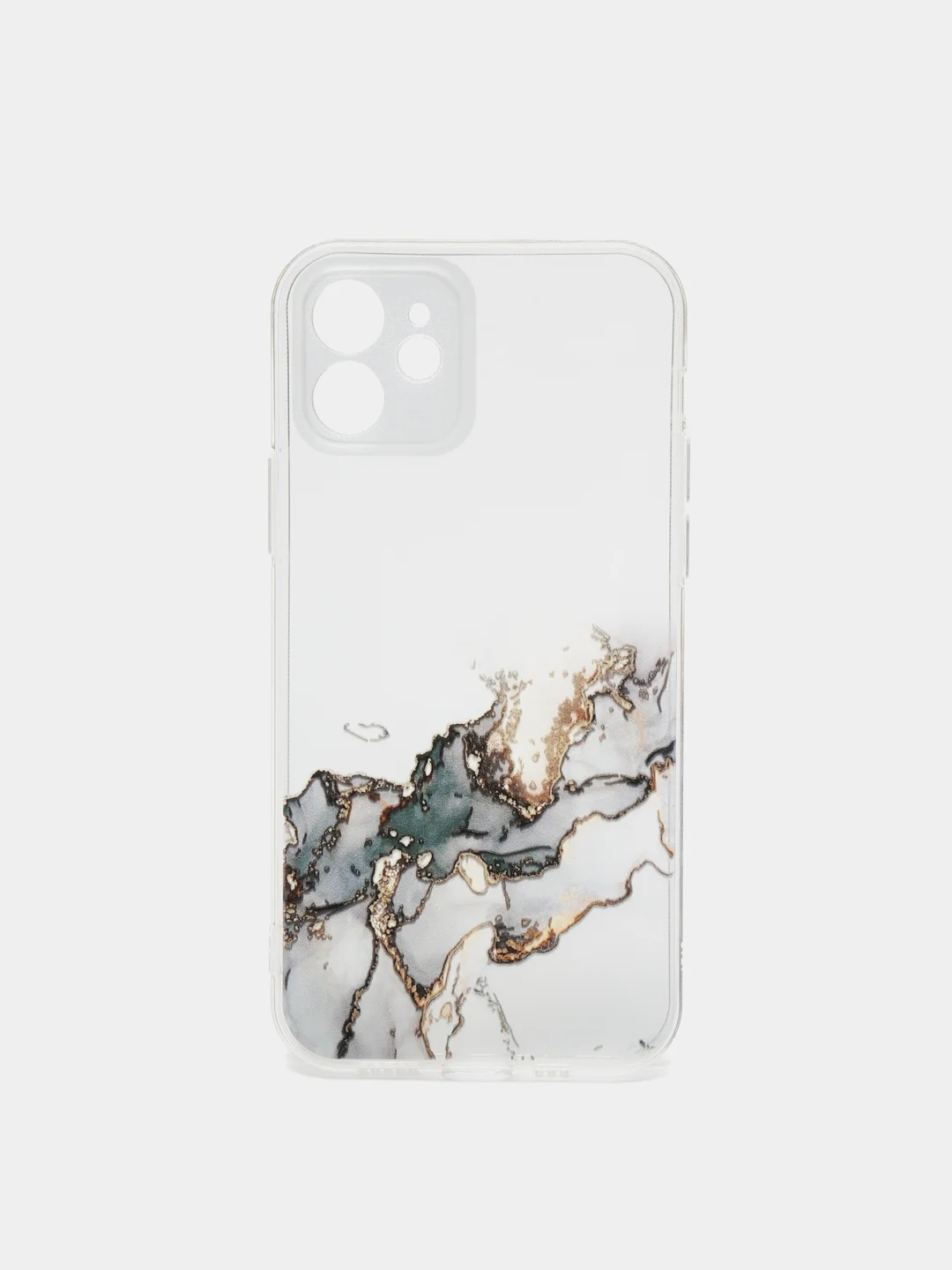 Коричневый чехол Silicone Case для iPhone 13,12,11,XS,X,Pro,Max силиконовый (айфон) с акварельным рис