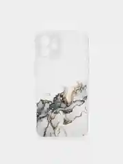 Коричневый чехол Silicone Case для iPhone 13,12,11,XS,X,Pro,Max силиконовый (айфон) с акварельным рис