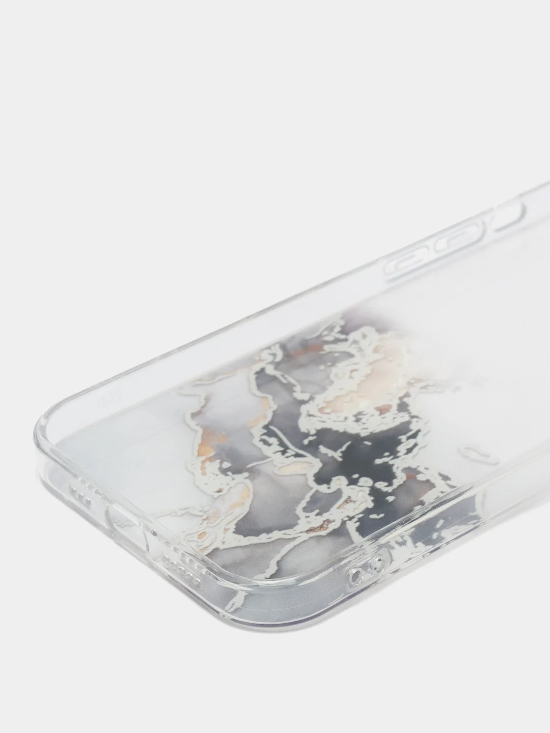 Коричневый чехол Silicone Case для iPhone 13,12,11,XS,X,Pro,Max силиконовый (айфон) с акварельным рис