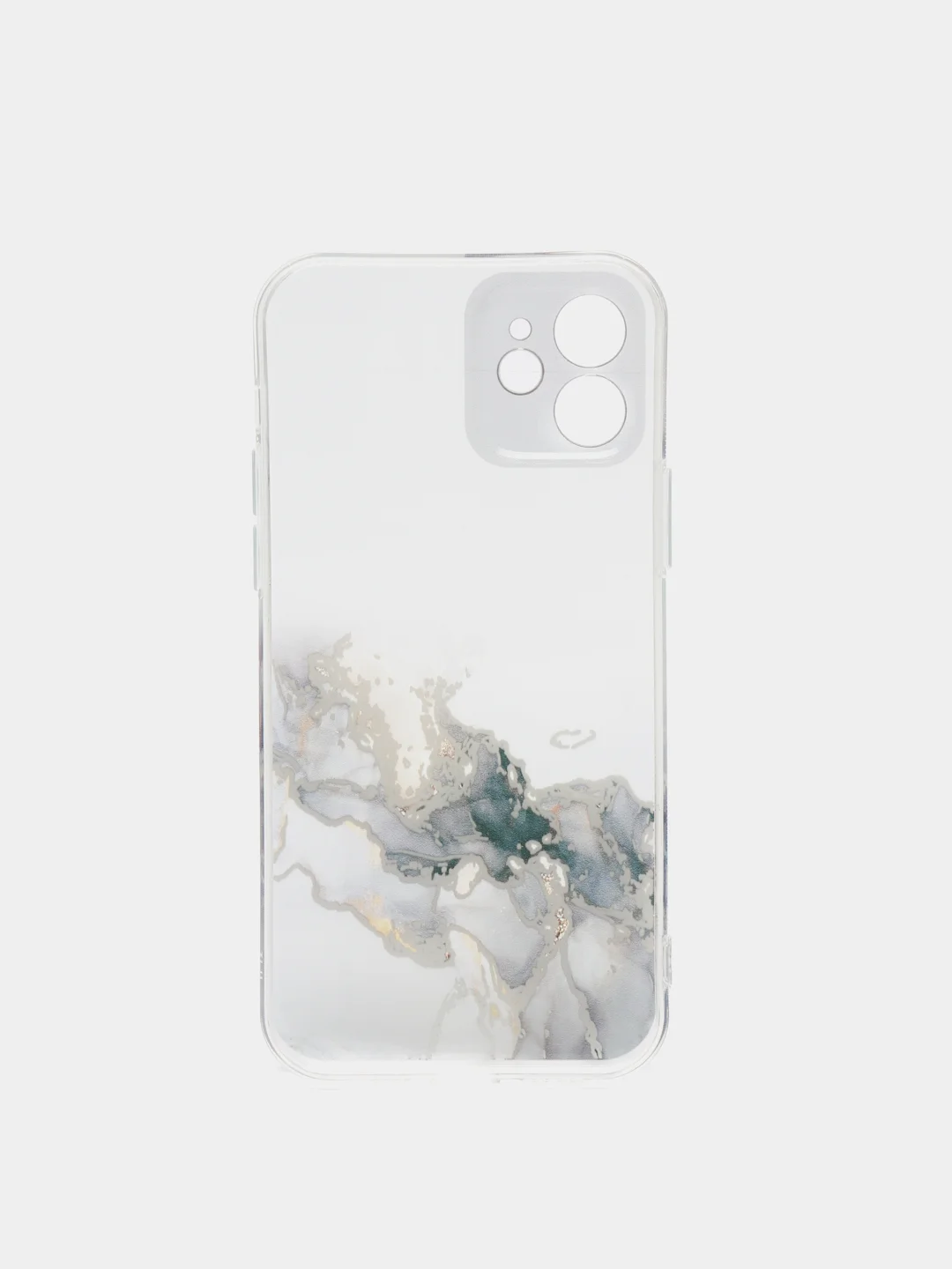 Коричневый чехол Silicone Case для iPhone 13,12,11,XS,X,Pro,Max силиконовый (айфон) с акварельным рис