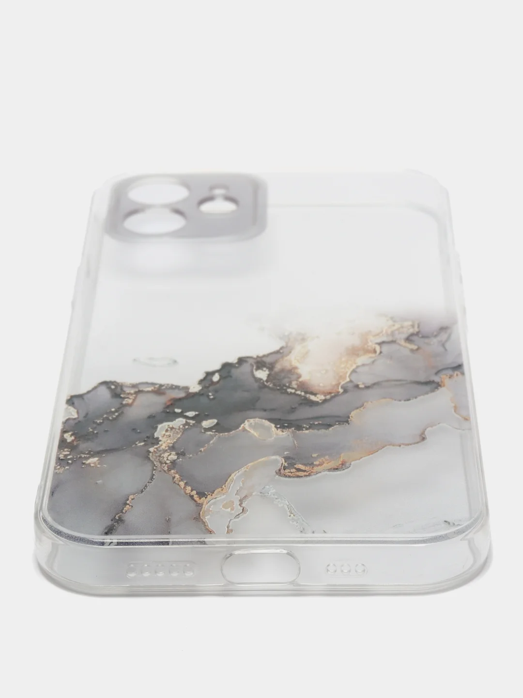 Коричневый чехол Silicone Case для iPhone 13,12,11,XS,X,Pro,Max силиконовый (айфон) с акварельным рис